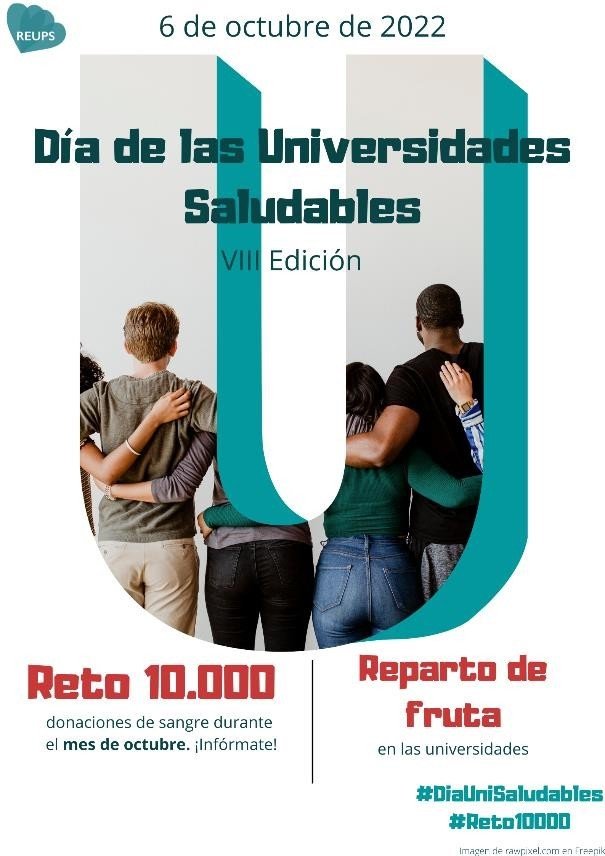 “La Red Española de Universidades Promotoras de Salud (REUPS) consigue el Reto 10000 donaciones de sangre”